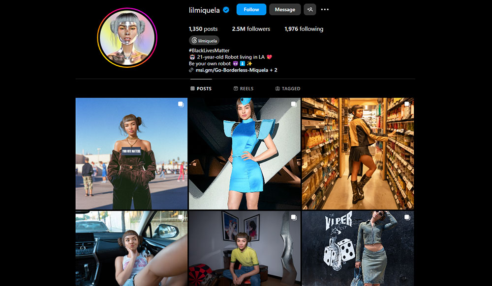 AI Influencers - Lil Miquela