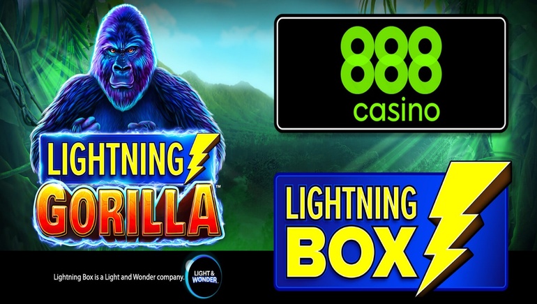 Players Go Ape with Lightning Gorilla from Lightning Box - available only at 888Casino!