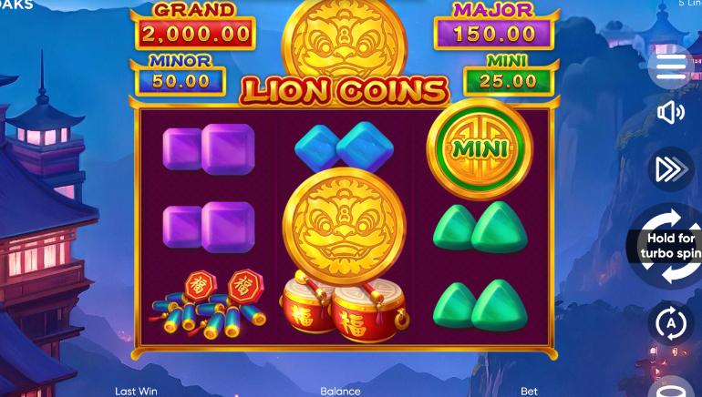 Lion Coins: Hold and Win 3x3 Screenshot