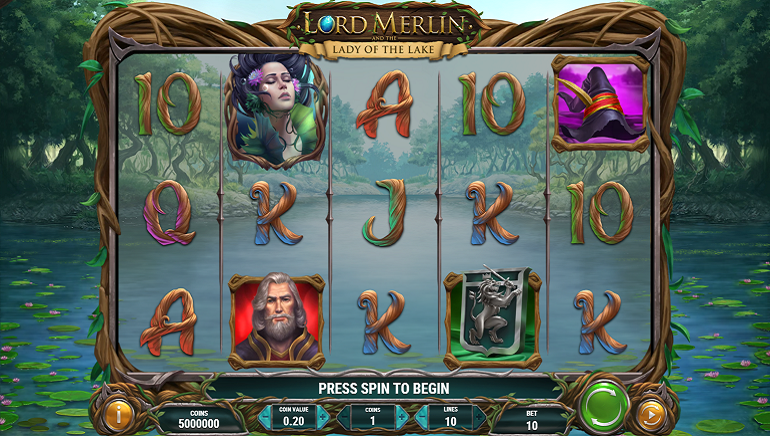 Be Enchanted by Play'n GO's New Slot, Lord Merlin and the Lady of the Lake