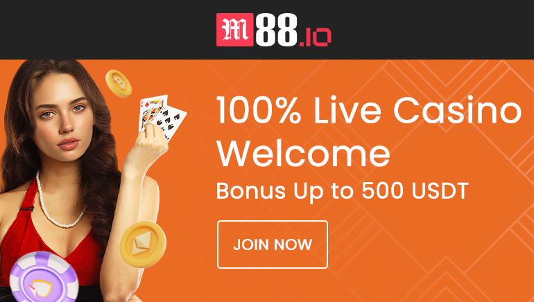 M88 Crypto Casino Introduces 500 USDT Welcome Bonus Exclusively for Live Casino Fans!
