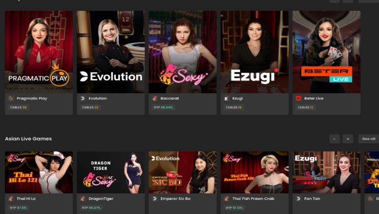 M88.io Casino screenshot 1