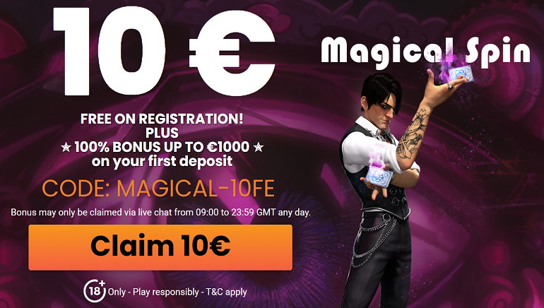 MagicalSpin Welcomes New Players With €10 Free