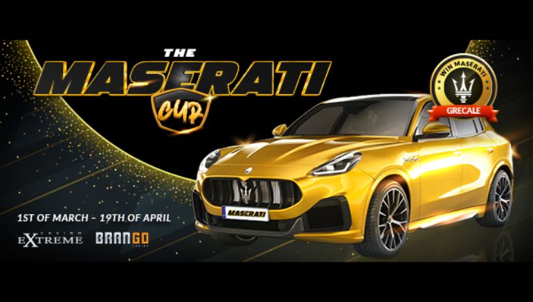 Win a Maserati Grecale and More at the Casino Extreme and Casino Brango Tournament!