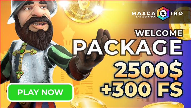 Max Cazino Offers €/$1,000 Bonus Pack with 300 Free Spins