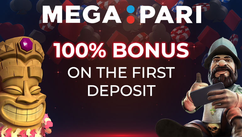 Megapari Casino Offers Players 100% up to €100 Sign Up Bonus