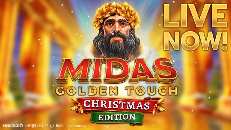 Thunderkick Launches Midas: Golden Touch Christmas Edition with Festive Features