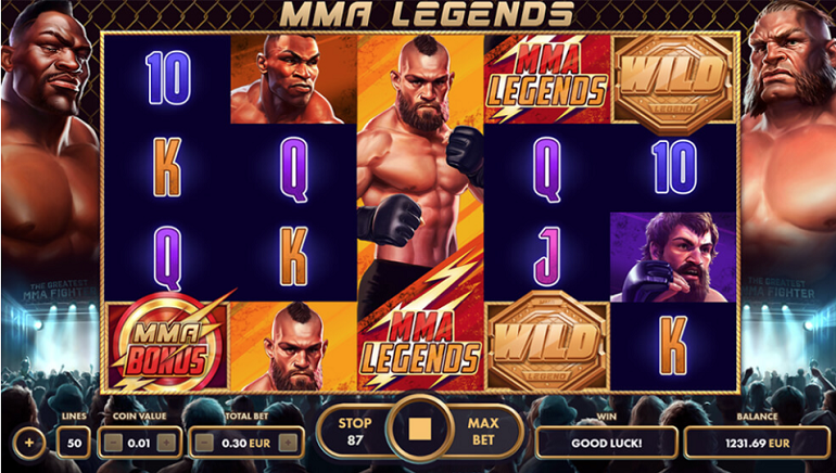 Famous Fighters Do Battle In New MMA Legends Online Slot From NetGame Entertainment