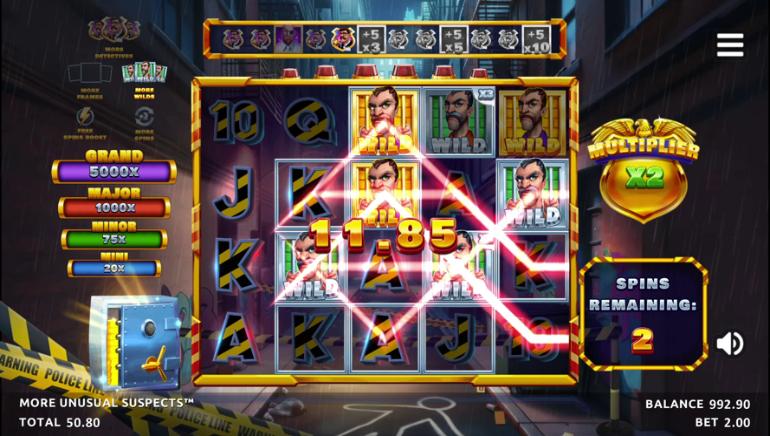 More Unusual Suspects™ Free Spins Bonus