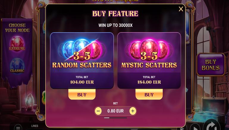 Mystic Charms Buy Feature