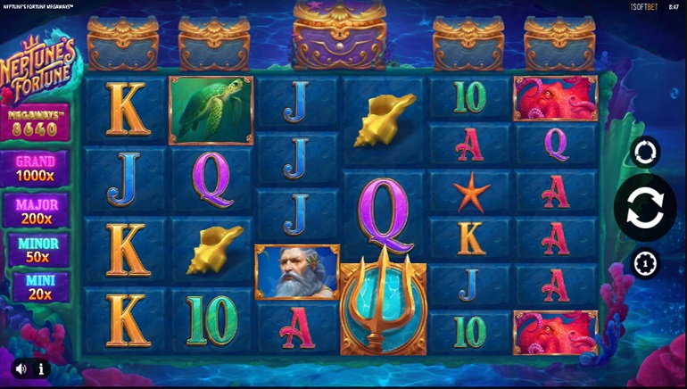 Players Can Dive Into New Neptune's Fortune Megaways Online Slot From iSoftbet