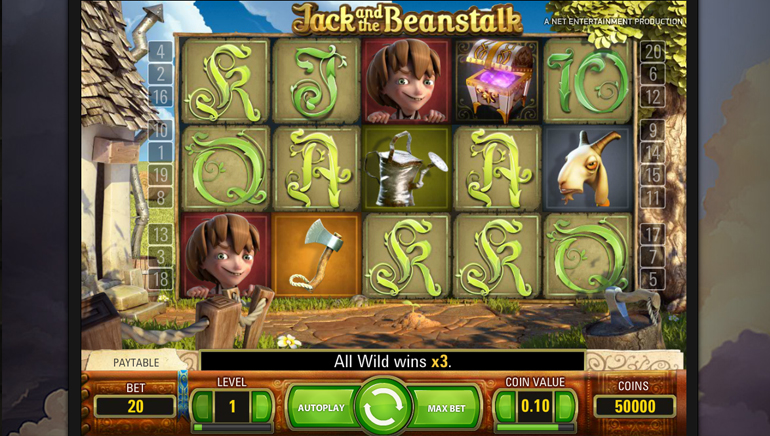 Jack and the Beanstalk New to Winner Casino