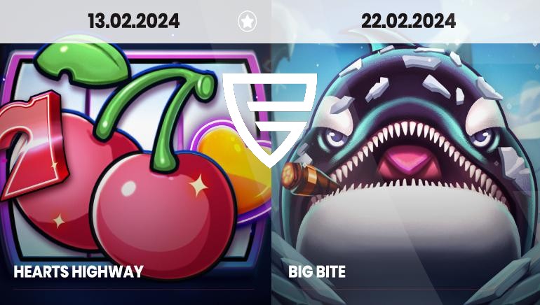 Push Gaming Reveals Two Exciting New Casino Games: Hearts Highway Slots and Big Bite Slots