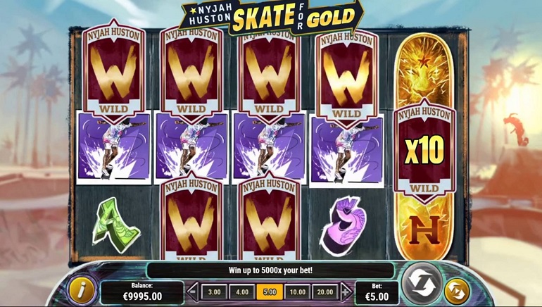 Get Your Skates On For New Nyjah Huston - Skate For Gold Slot From Play'n Go