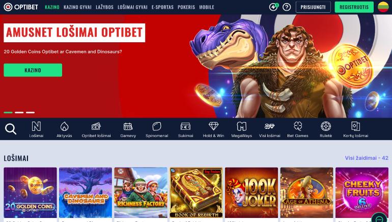 Optibet Lithuania Website