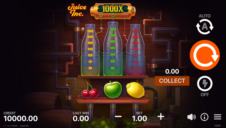 Playson new game Juice Inc Screenshot