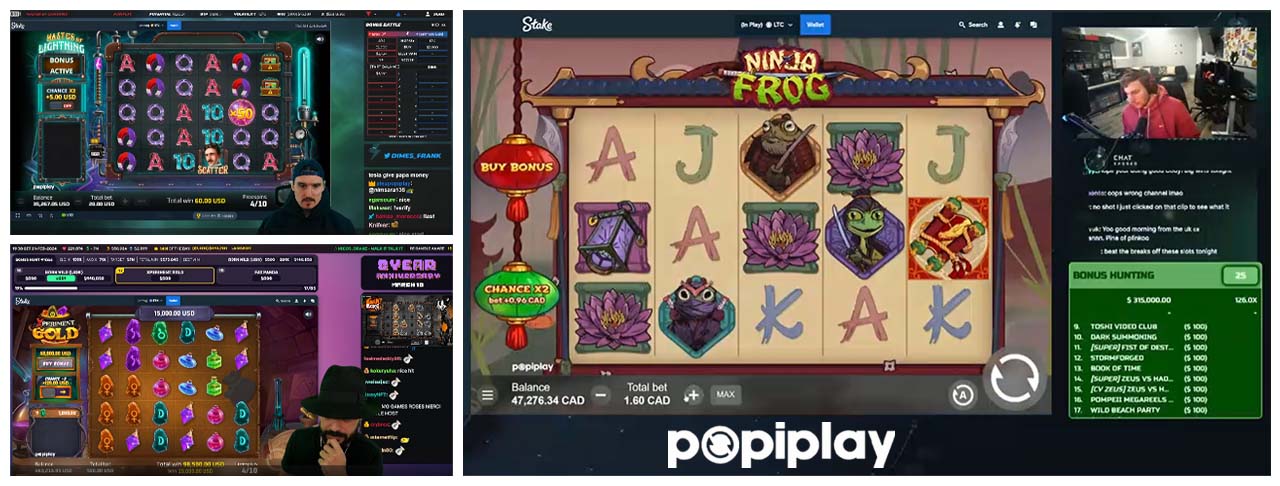Streamers play with Popiplay Games 