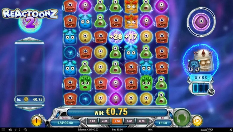 Aliens Invade Online Casinos In the Reactoonz 2 Slot From Play'n GO