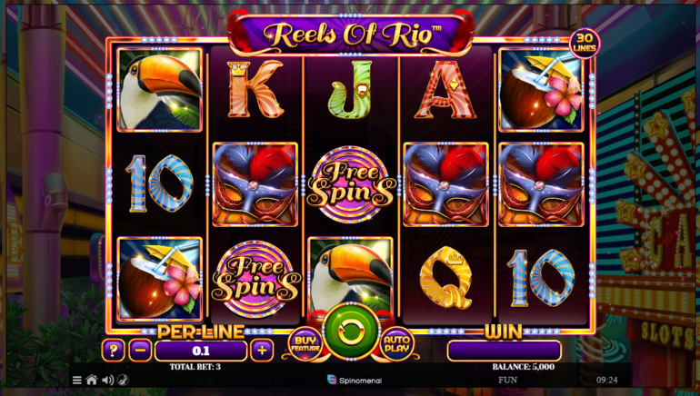 Reels of Rio is the Latest Great Slot Released by Spinomenal