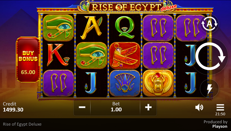 New Playson Slot Rise of Egypt Deluxe Offers Buy-In Feature