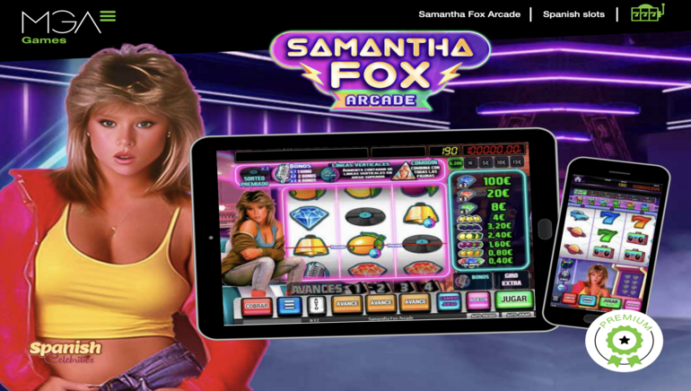 MGA Games' latest slot game, Samantha Fox Arcade, takes players on a nostalgic journey back to the 80s.