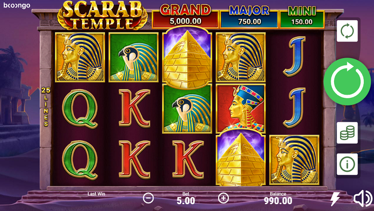 Scarab Temple Slot From Booongo Takes Players On A Desert Adventure