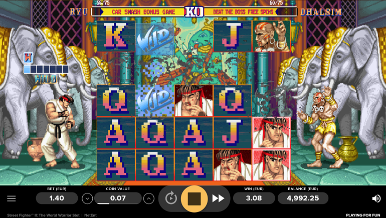 NetEnt's Iconic Street Fighter II: The World Warrior Slot Goes Live