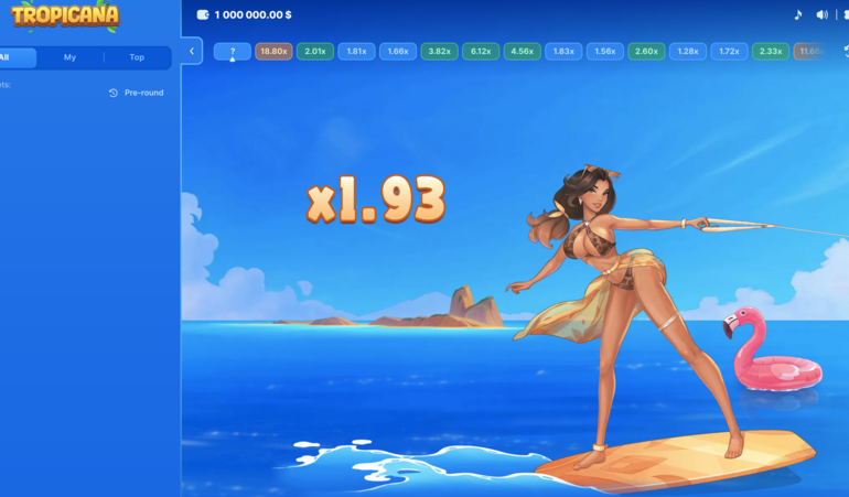 Tropicana Crash game