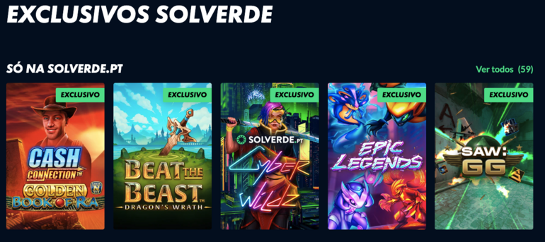 Solverde Exclusive Games Sample
