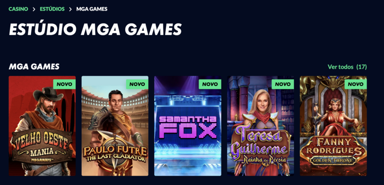 MGA Games Section