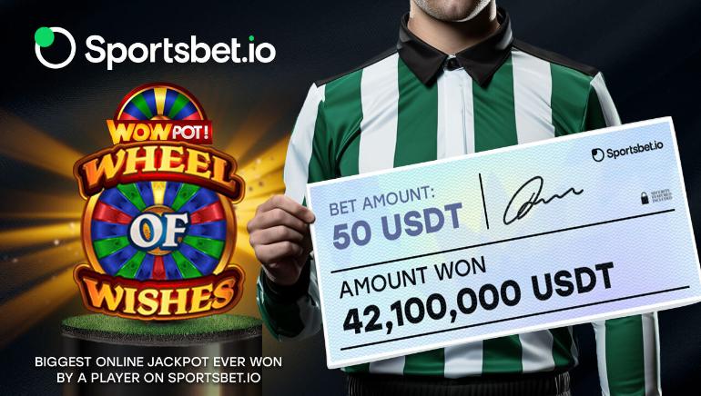 Record-Breaking $42 Million Slot Jackpot Won by Sportsbet.io Player