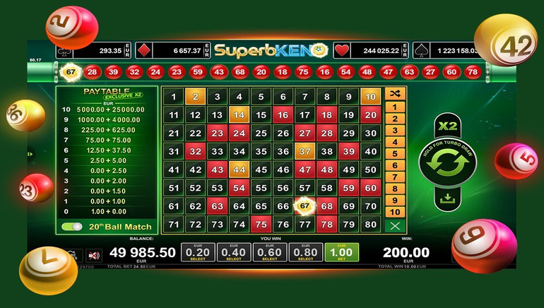 Superb Keno Released by EGT Interactive