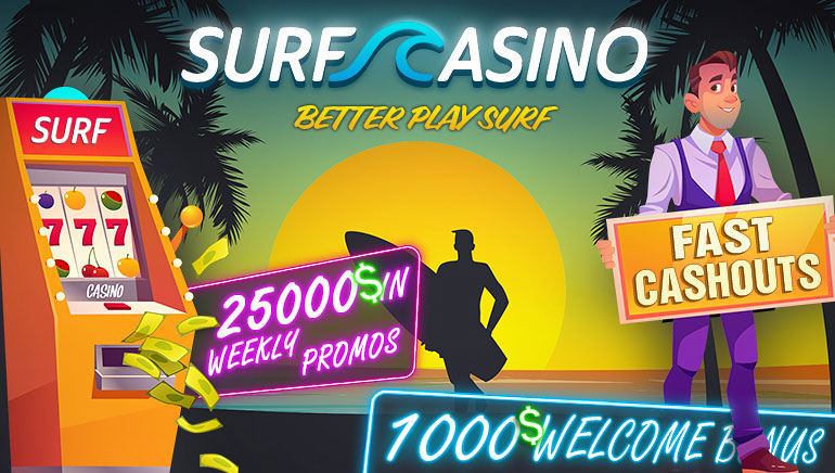 Surf Casino Offering Radical $1,000 Welcome Package