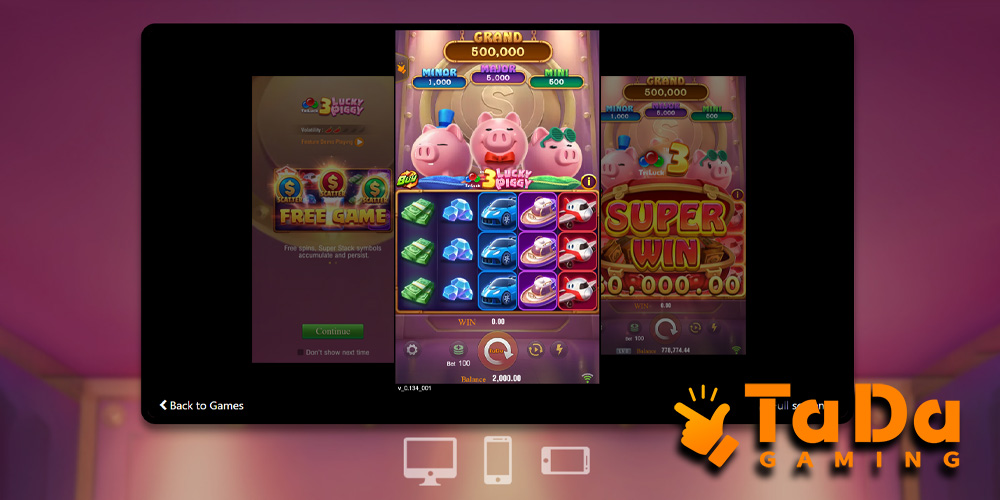 Tad Gaming - 3 Lucky Piggy slot