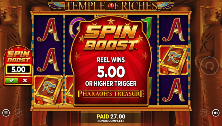 Claim the Pharoah’s Treasure in Blueprint Gaming’s Temple of Riches Slot