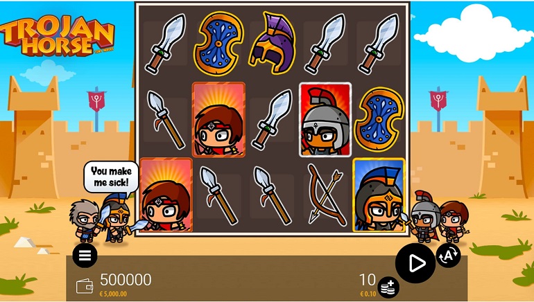 Tiny Heroes Invade Online Casinos In The Trojan Horse Slot From Zeus Play