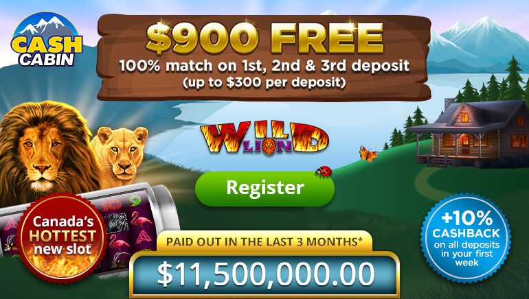 Cash Cabin Offering $900 Bonus Package
