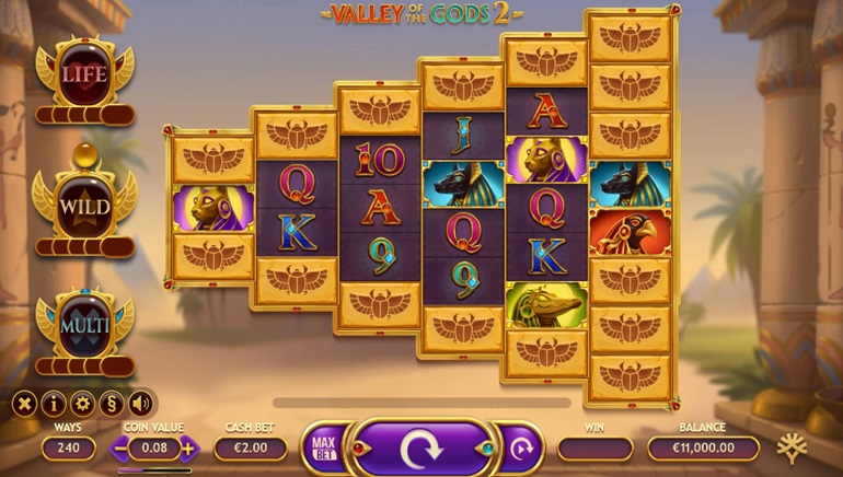 An Egyptian Adventure Awaits With The Valley Of The Gods 2 Slot From Yggdrasil