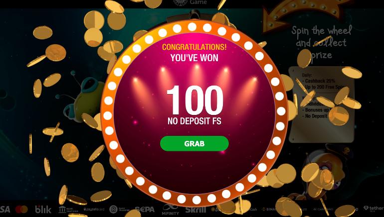 Fortune Wheel 100 Free Spins