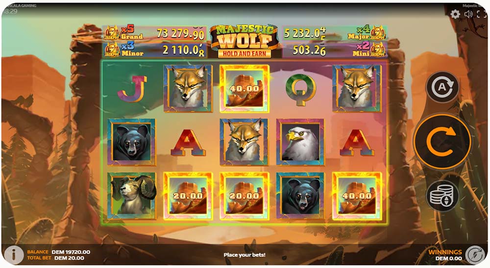 Majestic Wolf Progressive Jackpot slot