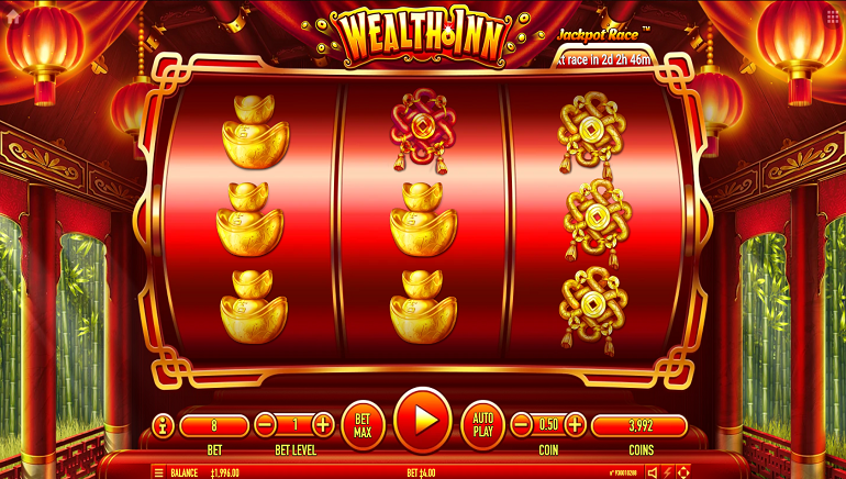 The Chinese God Of Wealth Welcomes Players To Habanero's New Wealth Inn Slot