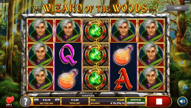 2by2 Gaming Casts a Spell and Creates Wizard of the Woods Slot