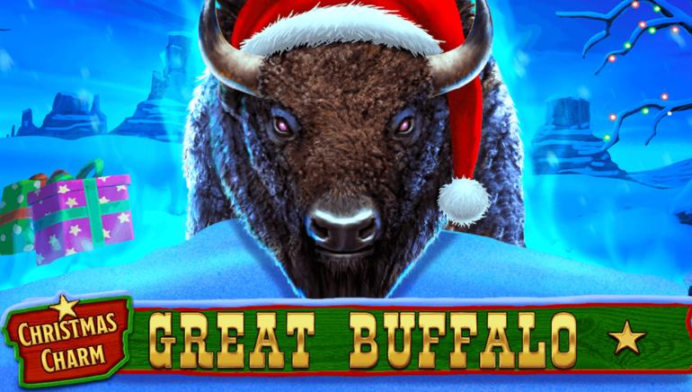 Great Buffalo Christmas Charm