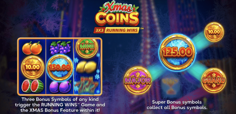 XMAS COINS: RUNNING WINS™ Features