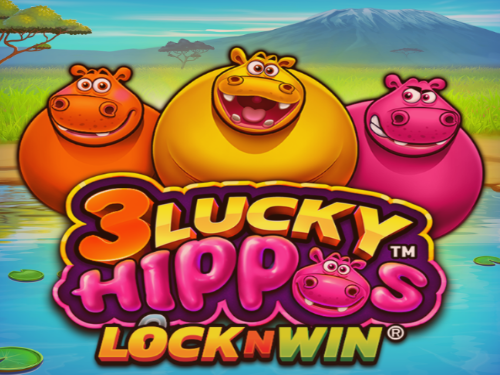 3 Lucky Hippos Slot Screenshot